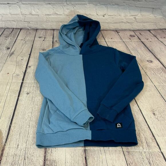 Rags Two Tone Blue Boy’s Hoodie - Picture 1 of 3